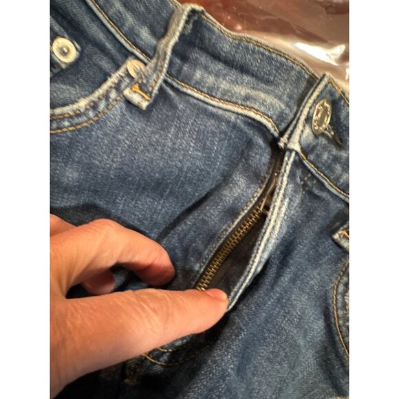 Rag & Bone Mens Distressed Slim Fit Jeans Size 32 Blue Denim Casual Wear - Picture 9 of 9